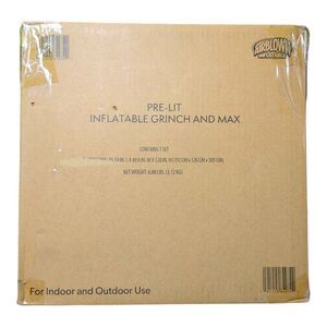 Airblown LED Pre-Lit Inflatable Grinch and Max Tree, 10'